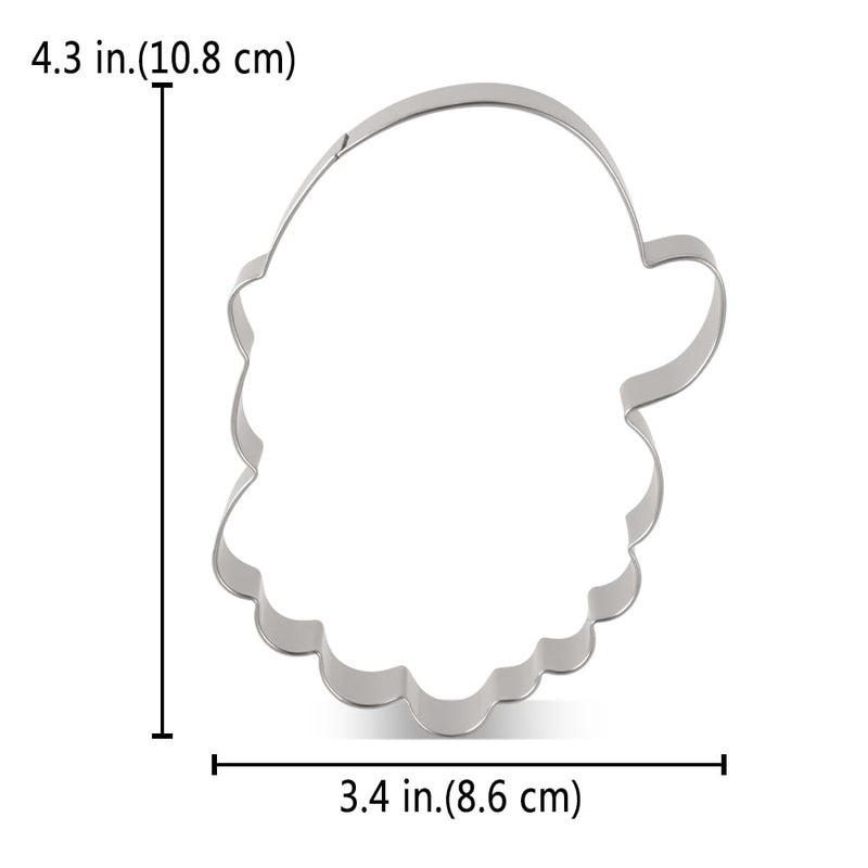 LILIAO Christmas Santa Face Cookie Cutter - 3.4 x 4.3 inches - Stainless Steel - Image 3